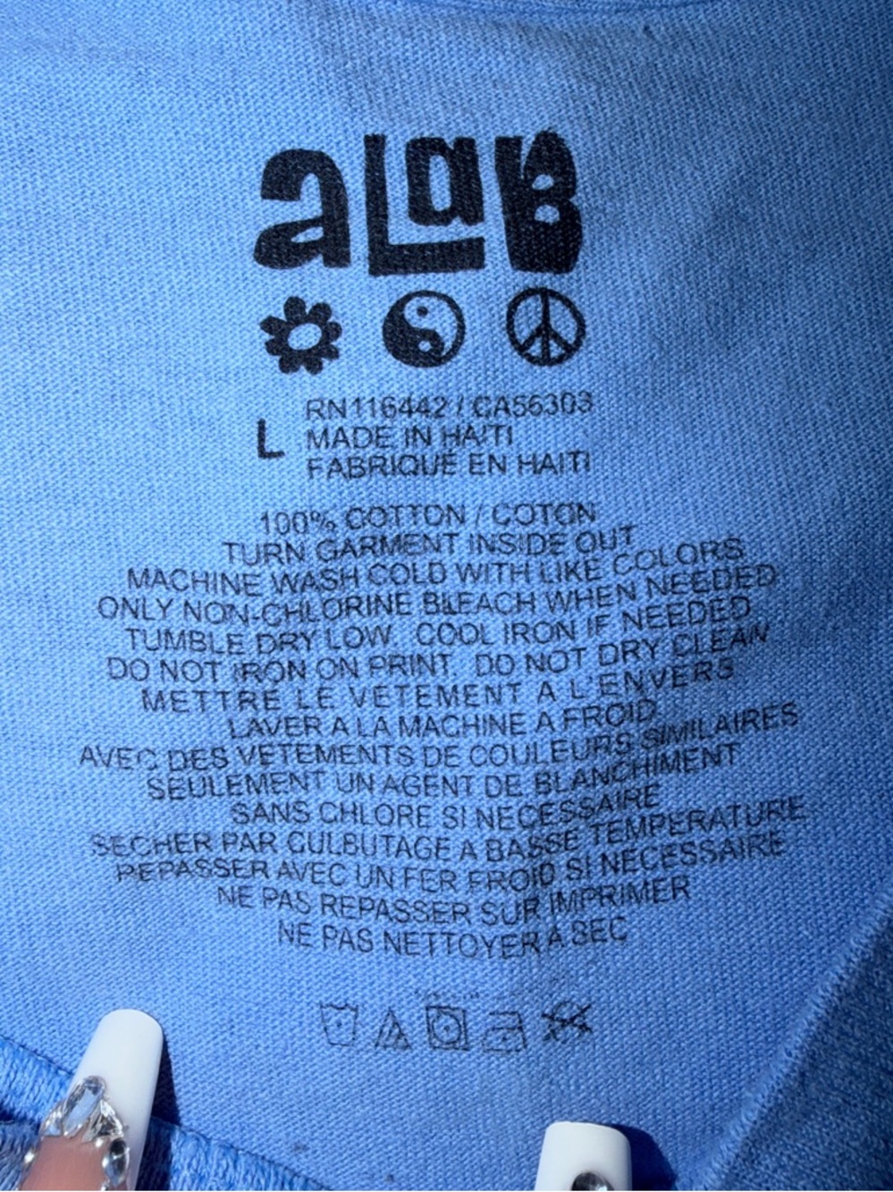 A-Lab Light Blue Graphic Crewneck Tee - Picture 3 of 5